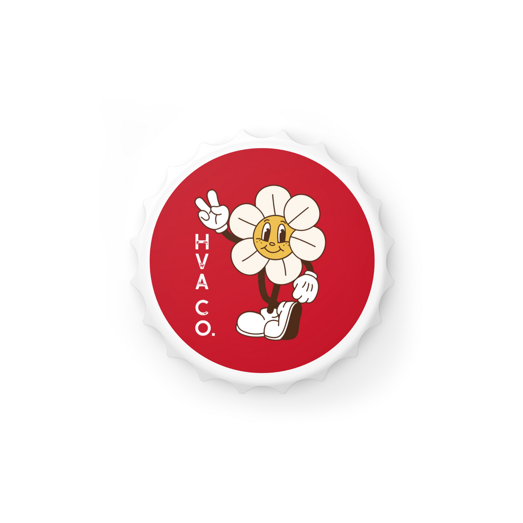 Printify Accessories 7cm Magnet RETRO FLOWER