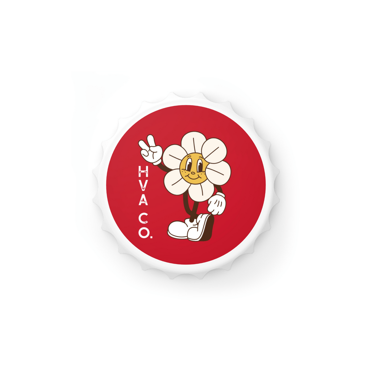 Printify Accessories 7cm Magnet RETRO FLOWER