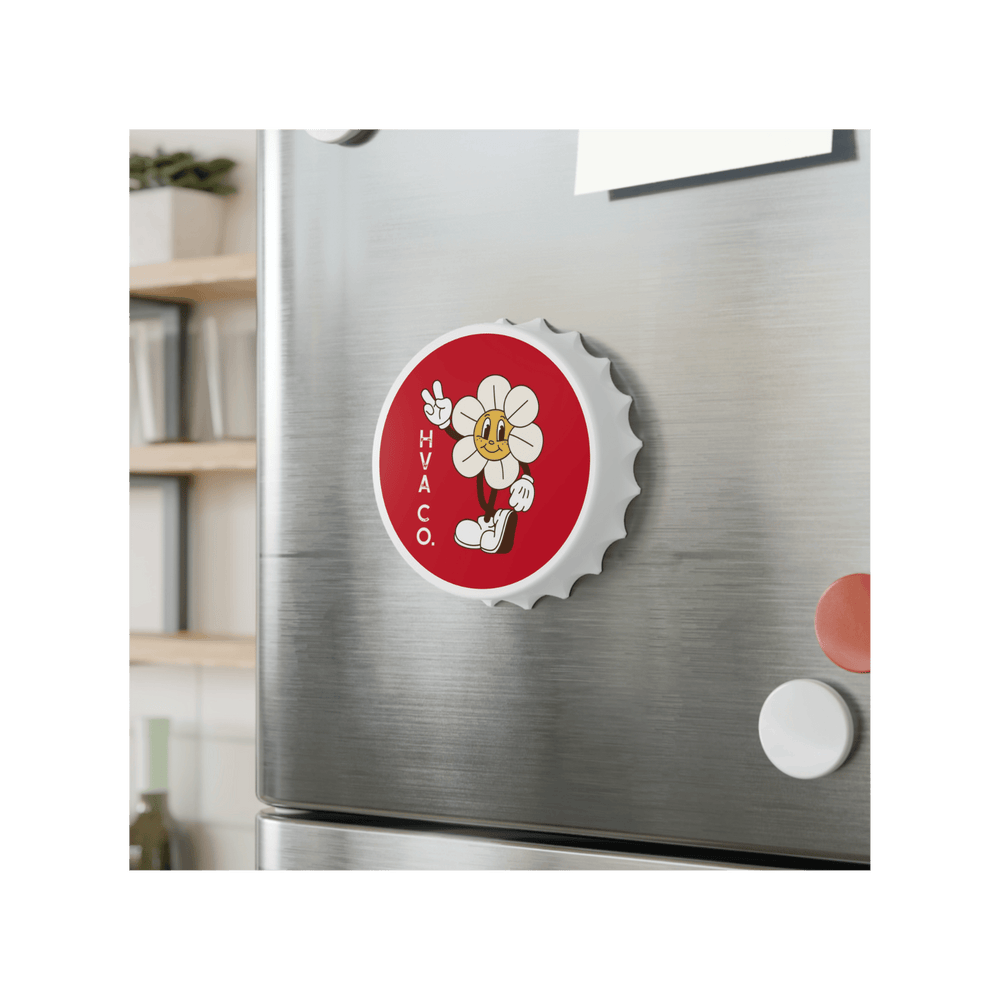 Printify Accessories 7cm Magnet RETRO FLOWER