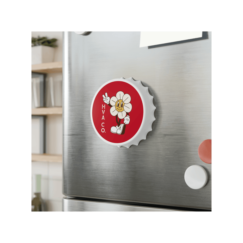 Printify Accessories 7cm Magnet RETRO FLOWER