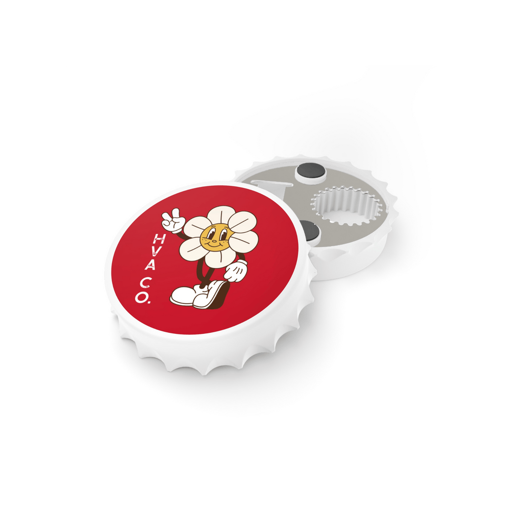 Printify Accessories 7cm Magnet RETRO FLOWER