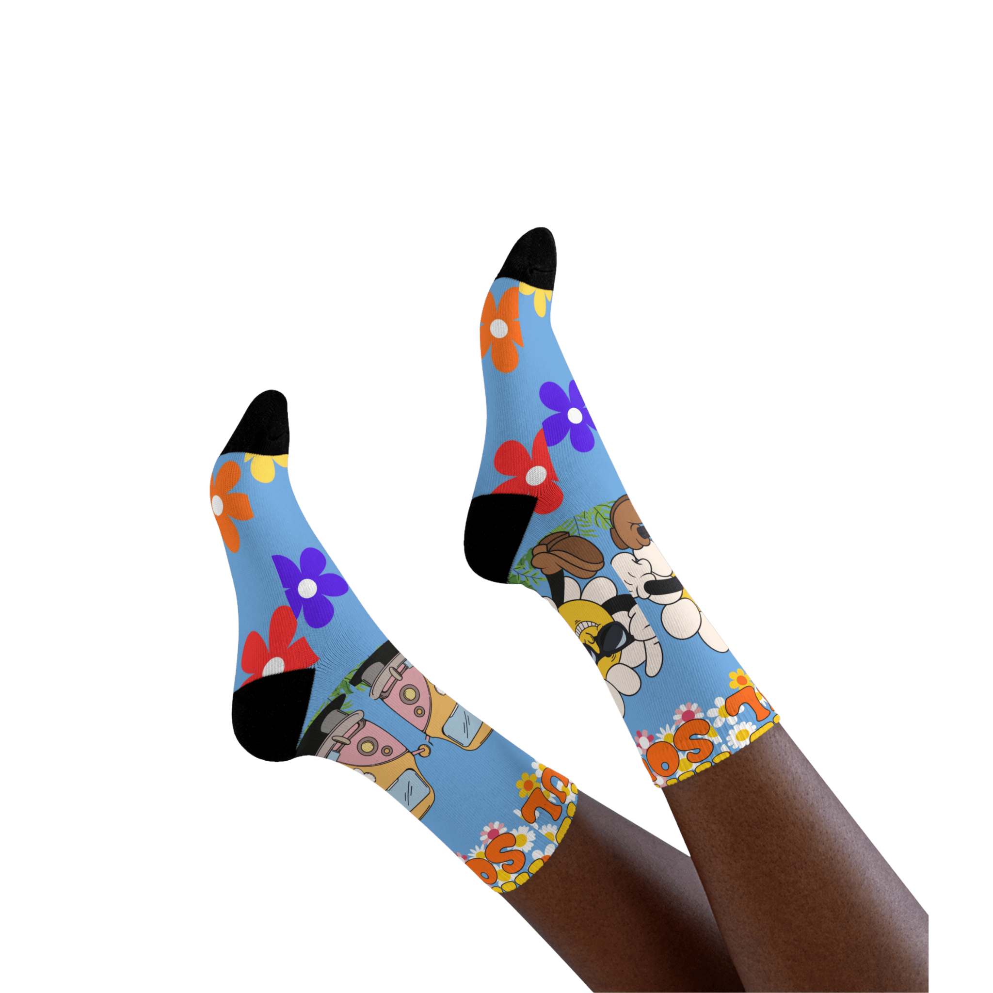 Printify All Over Prints 36-38 Chaussettes HIPPIE SOUL