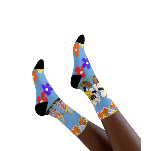 Printify All Over Prints 36-38 Chaussettes HIPPIE SOUL