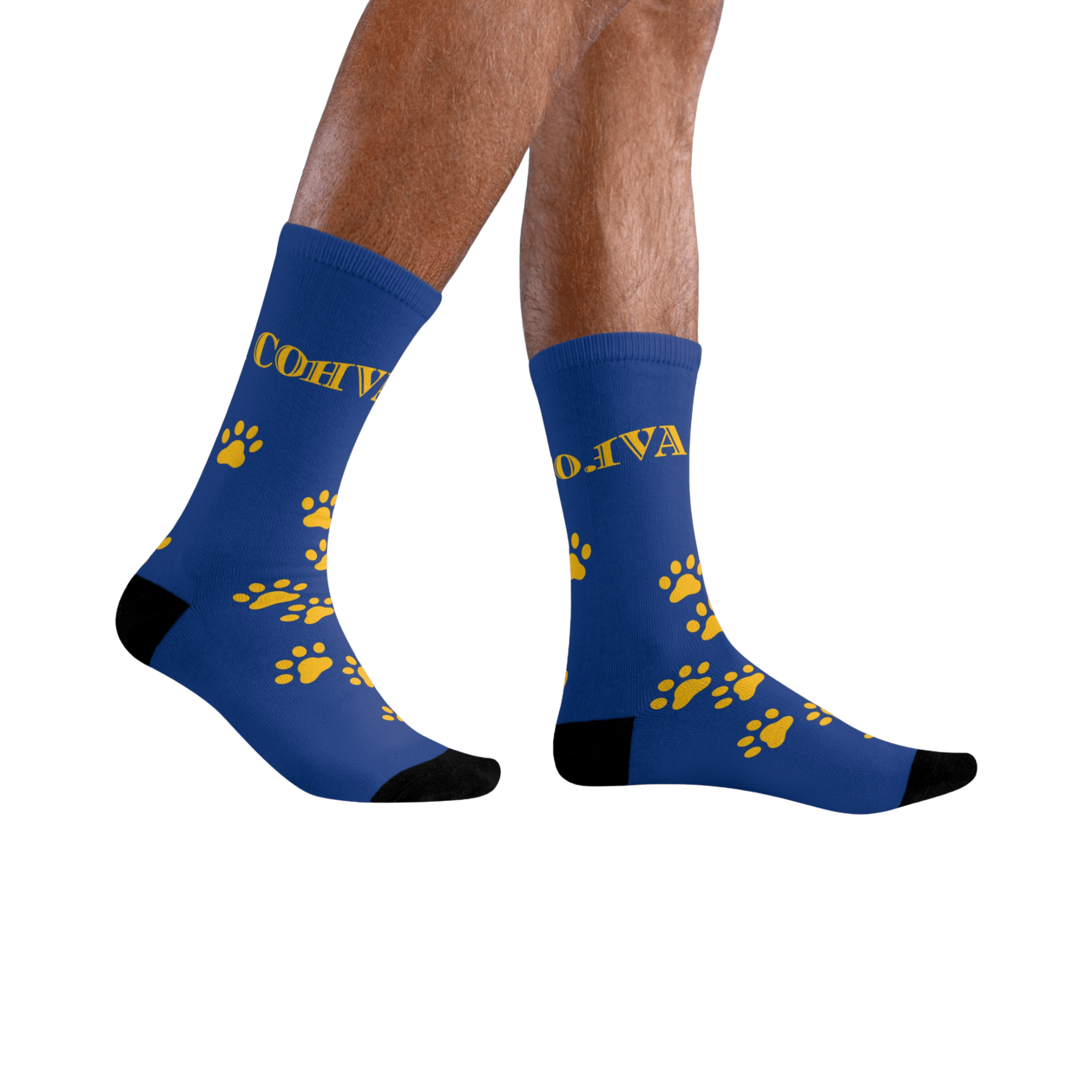 Printify All Over Prints 36-38 Chaussettes YELLOW PAW