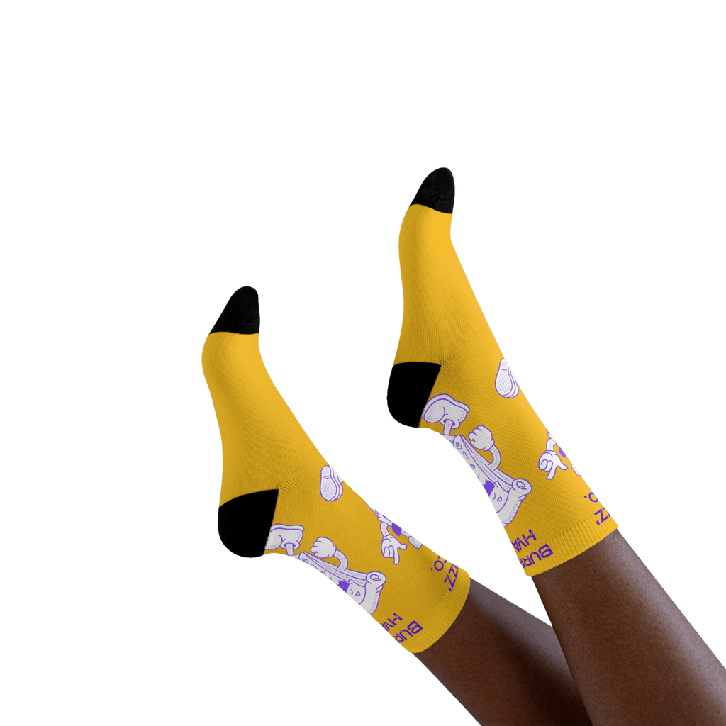 Printify All Over Prints Chaussettes RETRO PIZZA