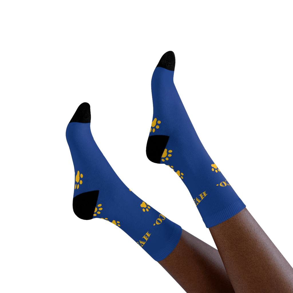 Printify All Over Prints Chaussettes YELLOW PAW