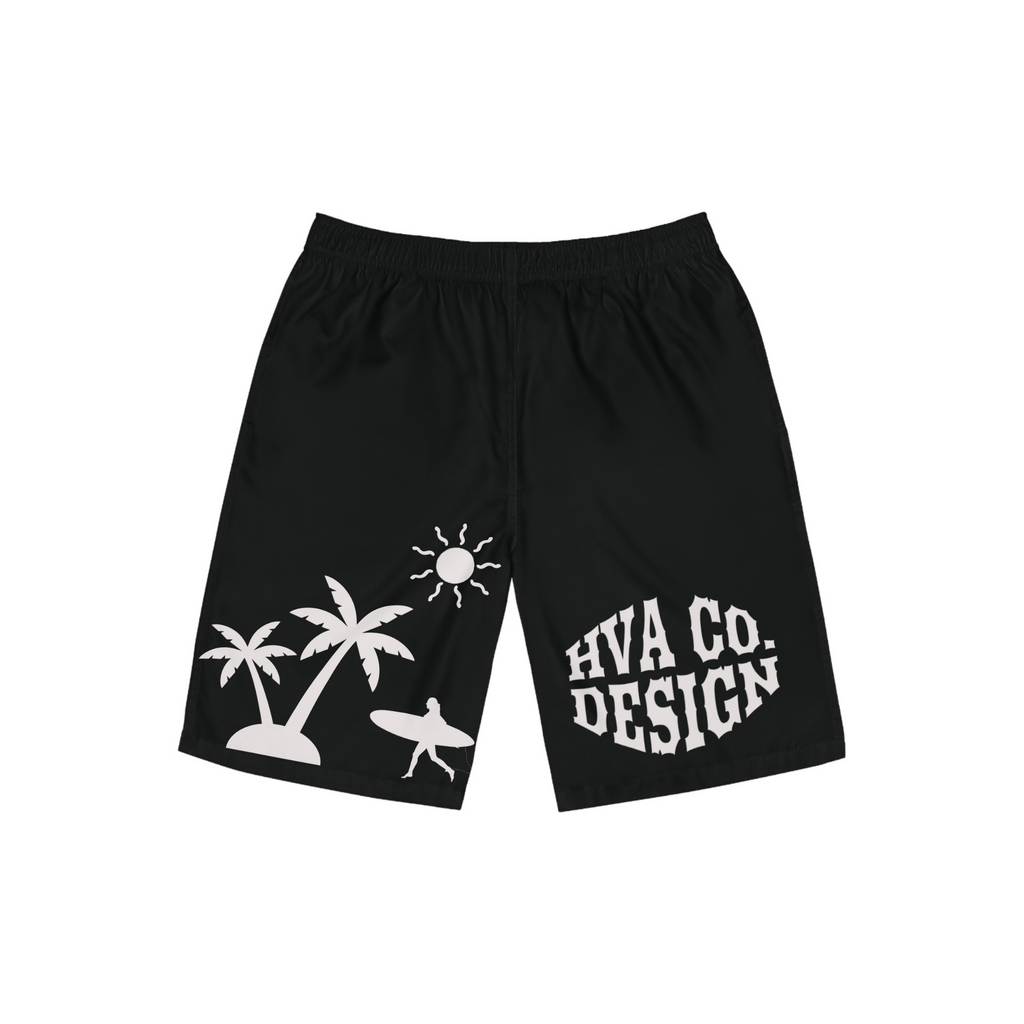 Printify All Over Prints S Short de bain long SURF PALM
