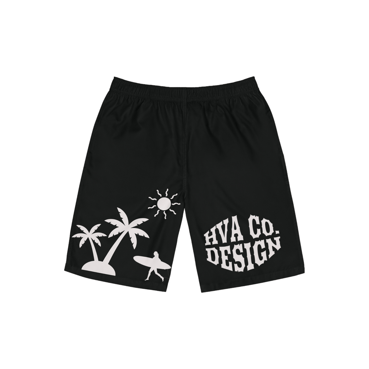 Printify All Over Prints S Short de bain long SURF PALM