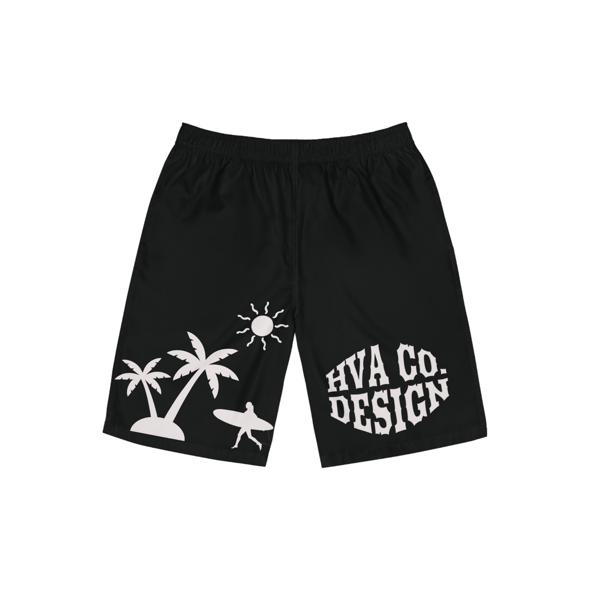 Printify All Over Prints S Short de bain long SURF PALM