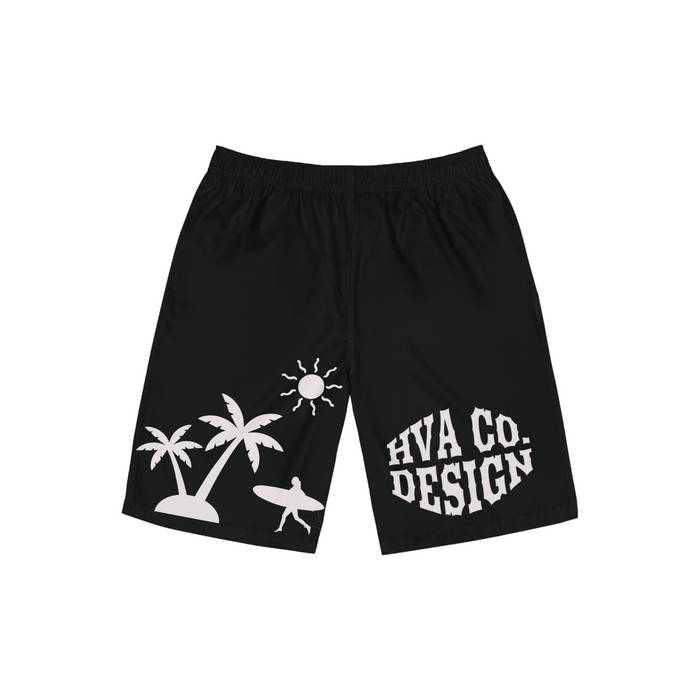 Printify All Over Prints S Short de bain long SURF PALM