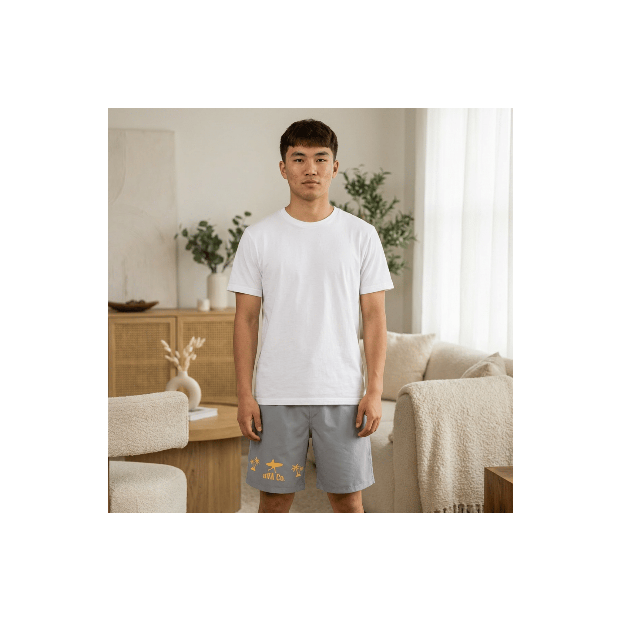 Printify All Over Prints Short de bain long SURF