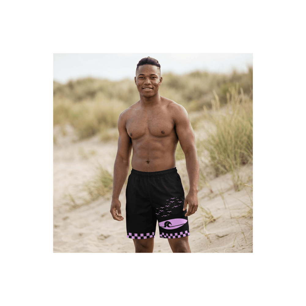 Printify All Over Prints Short de bain long WAVE