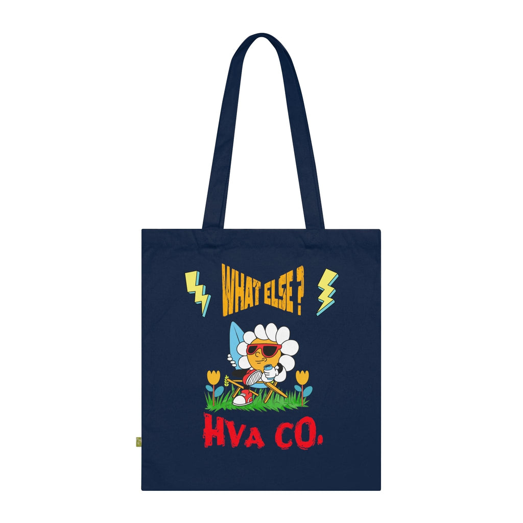 Printify Bags Bleu Marine Tote Bag Coton Bio WHAT ELSE