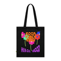 Printify Bags Noir Tote Bag Coton Bio GOOD VIBES