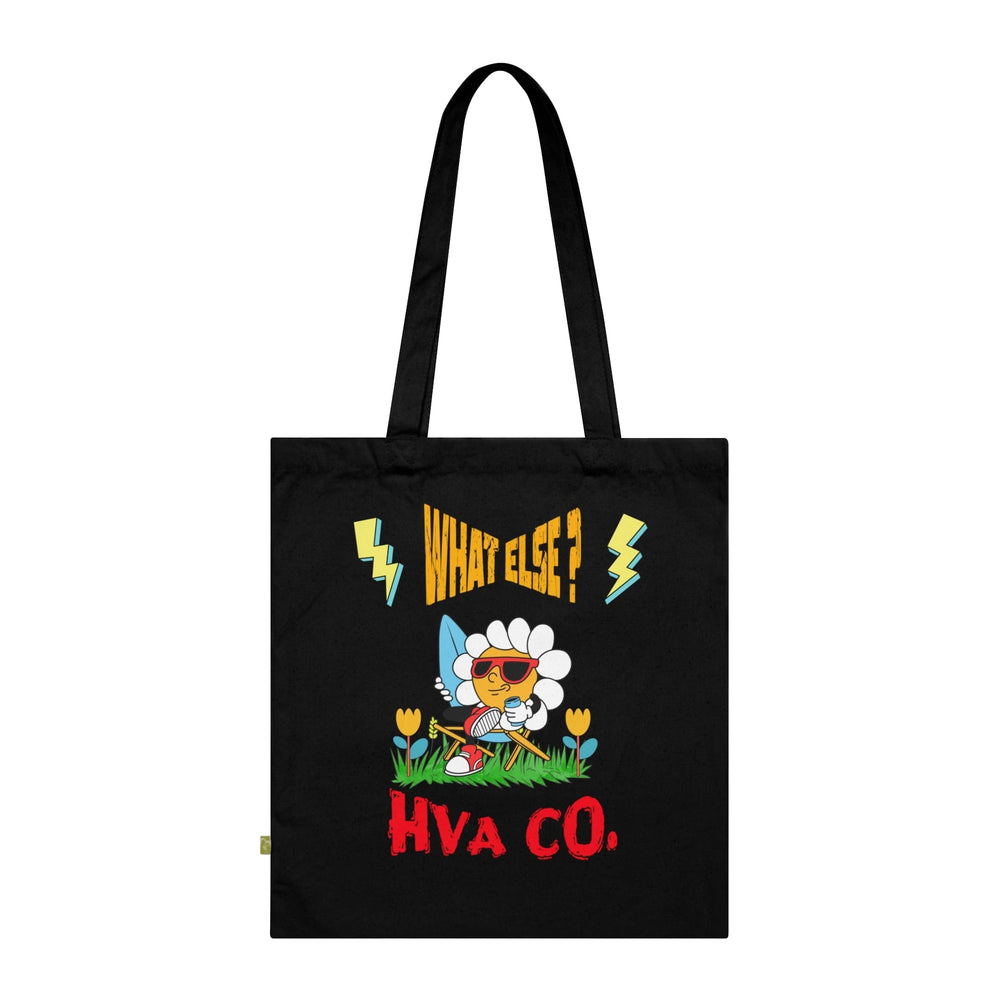 Printify Bags Noir Tote Bag Coton Bio WHAT ELSE