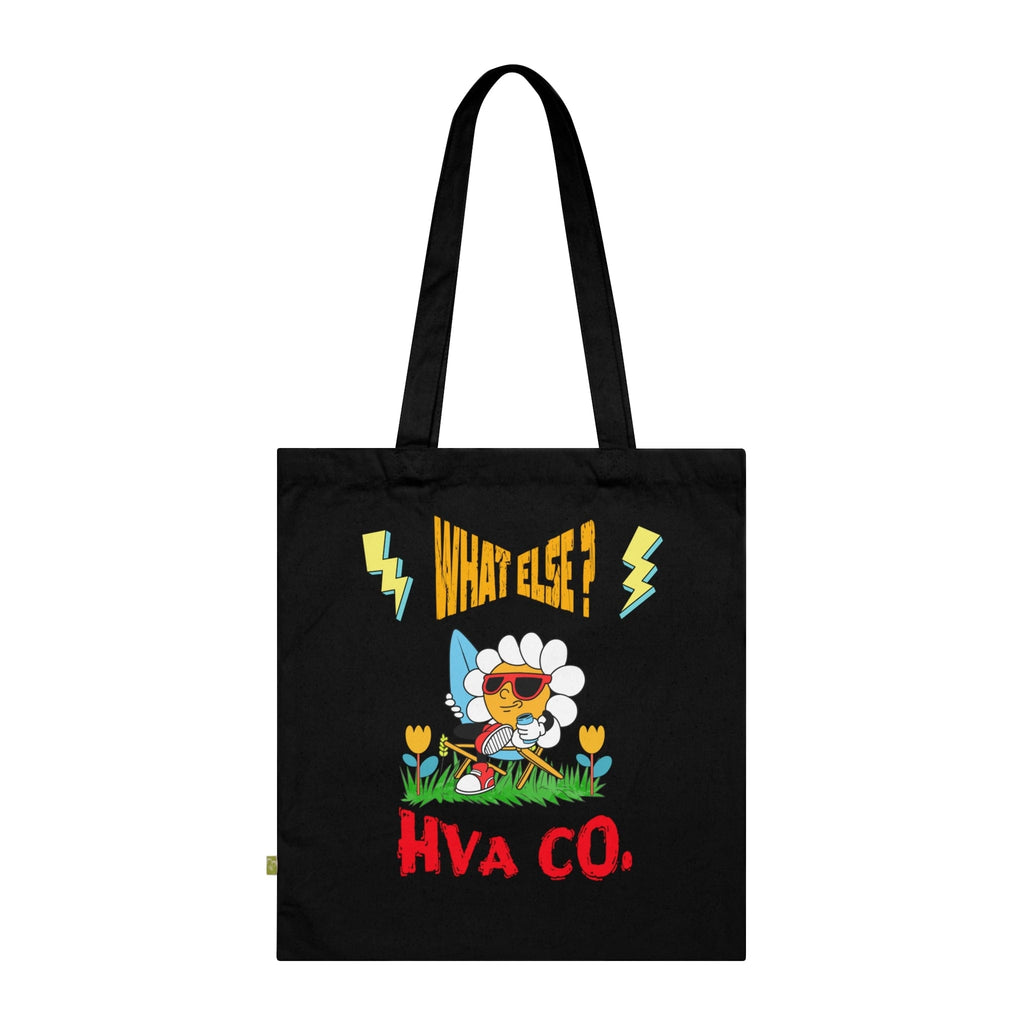 Printify Bags Noir Tote Bag Coton Bio WHAT ELSE