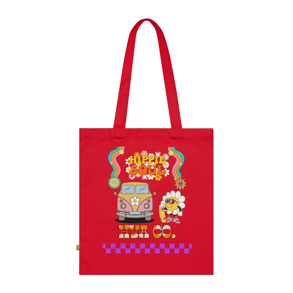 Printify Bags Rouge Tote Bag Coton Bio HIPPIE SOUL