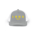 Printify Hats Gris/Blanc Casquette Trucker 1993 HVA CO.