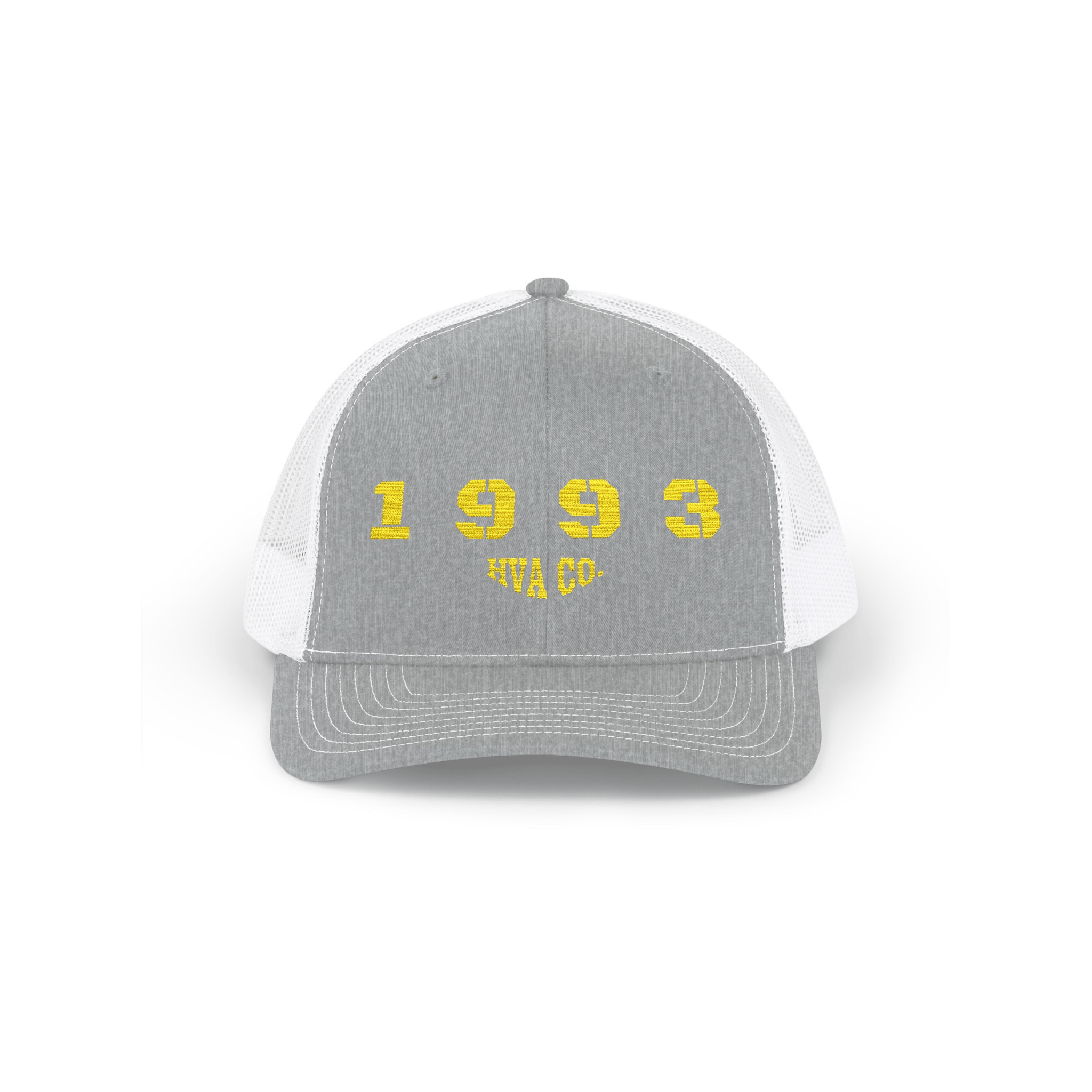 Printify Hats Gris/Blanc Casquette Trucker 1993 HVA CO.