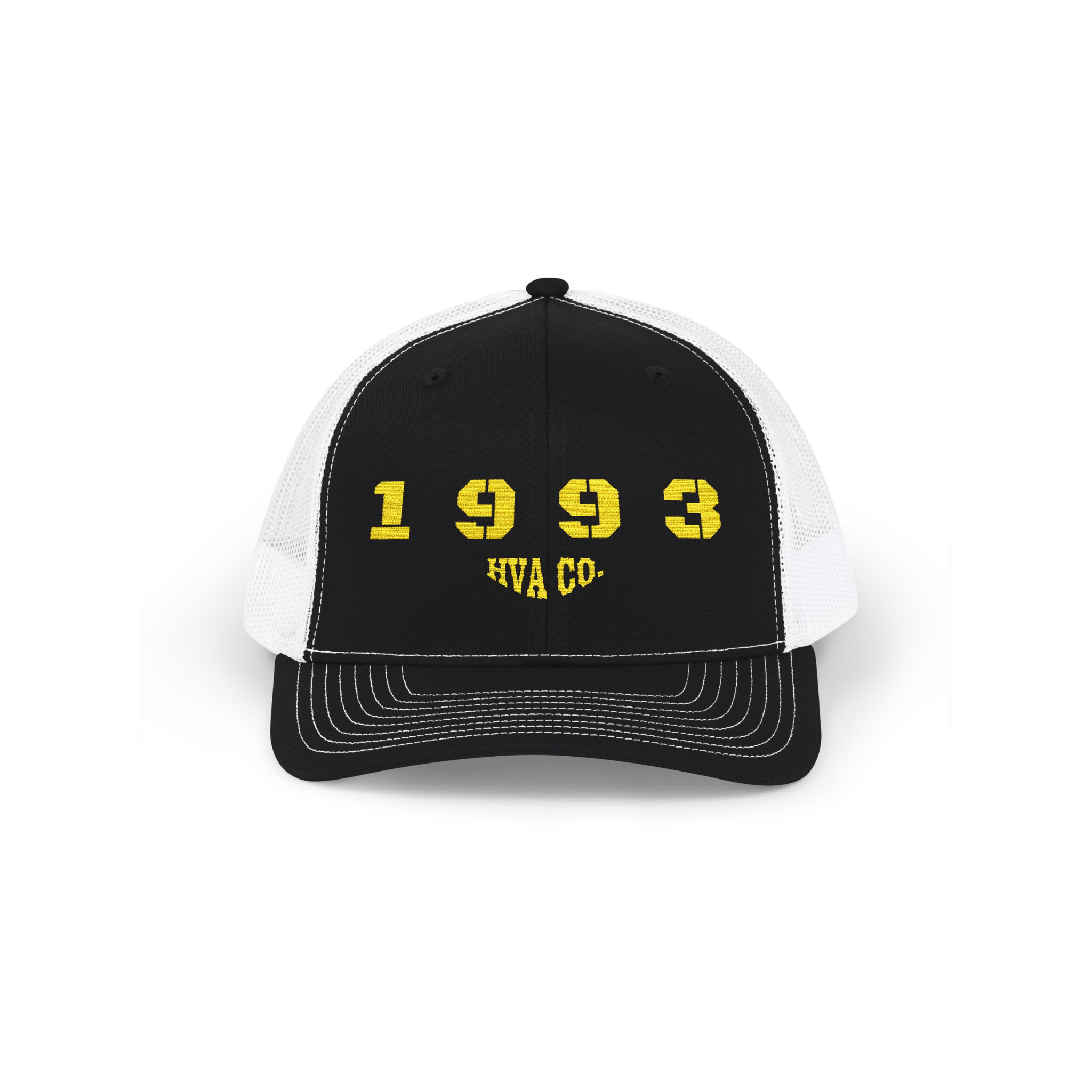 Printify Hats Noir/Blanc Casquette Trucker 1993 HVA CO.