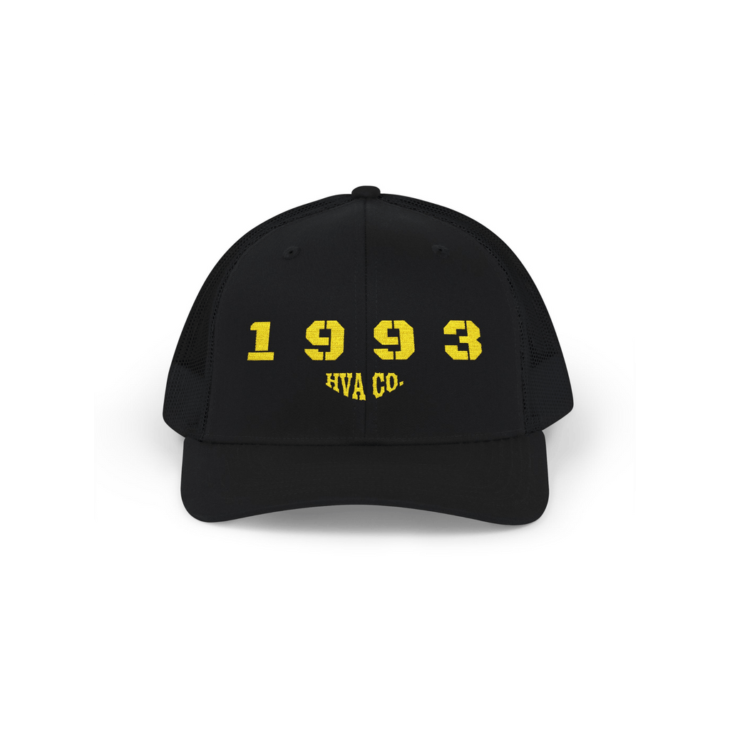 Printify Hats Noir Casquette Trucker 1993 HVA CO.