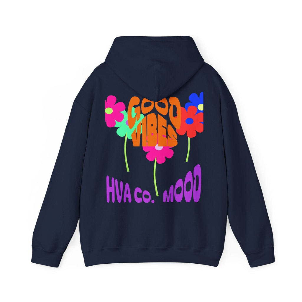 Printify Hoodie Bleu Marine / S Hoodie GOOD VIBES