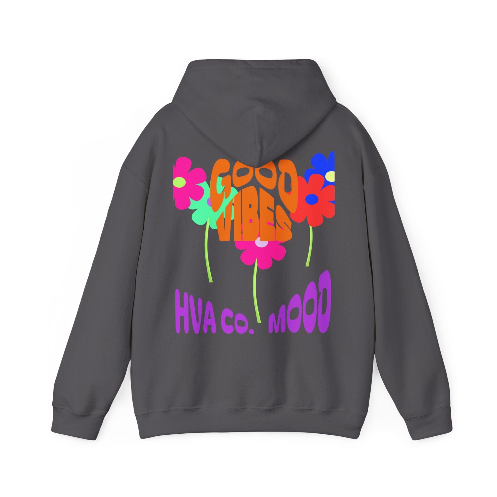 Printify Hoodie Gris foncé / S Hoodie GOOD VIBES