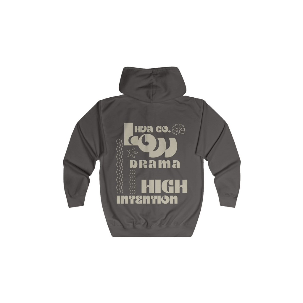 Printify Hoodie Gris / S Veste à capuche LOW DRAMA