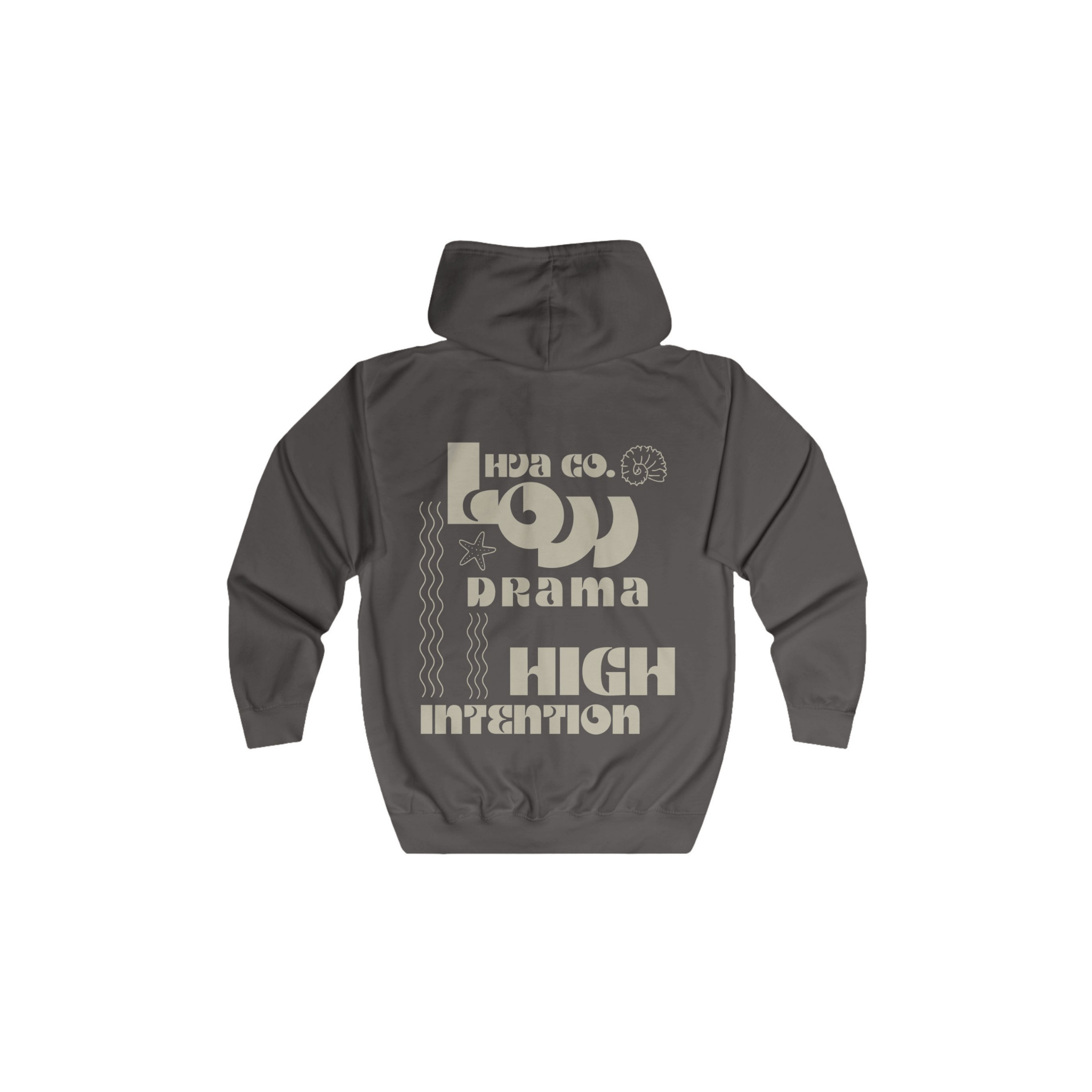 Printify Hoodie Gris / S Veste à capuche LOW DRAMA