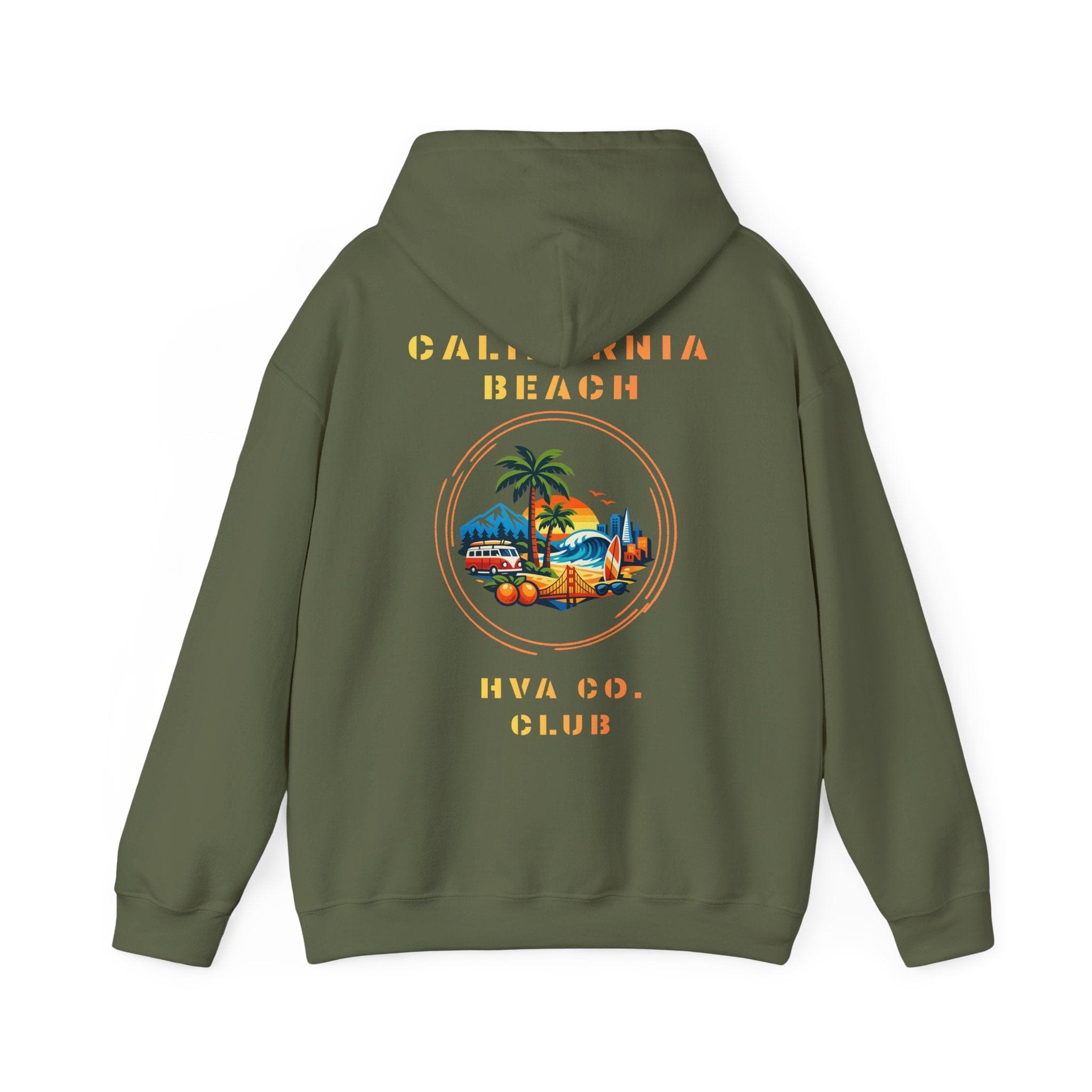 Printify Hoodie Kaki / S Hoodie CALIFORNIA