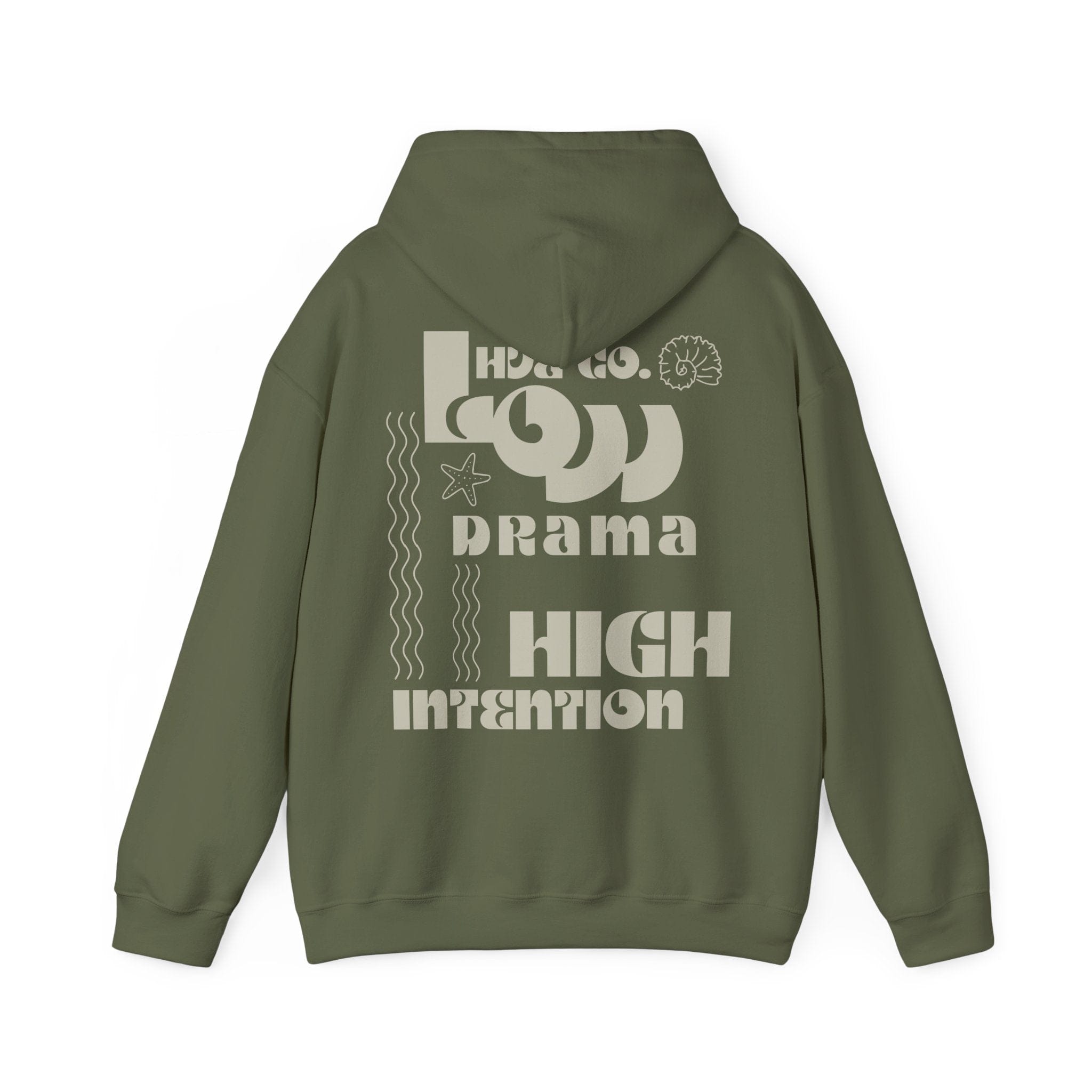 Printify Hoodie Kaki / S Hoodie LOW DRAMA