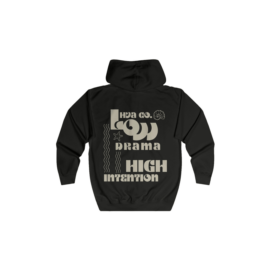 Printify Hoodie Noir / S Veste à capuche LOW DRAMA