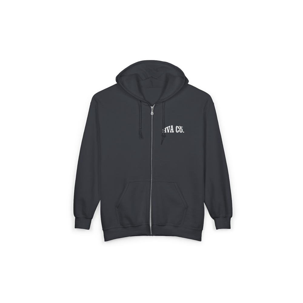 Printify Hoodie S / Gris foncé Veste zip à capuche HVA CO.