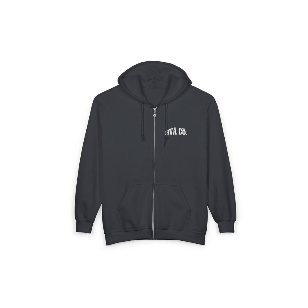 Printify Hoodie S / Gris foncé Veste zip à capuche HVA CO.