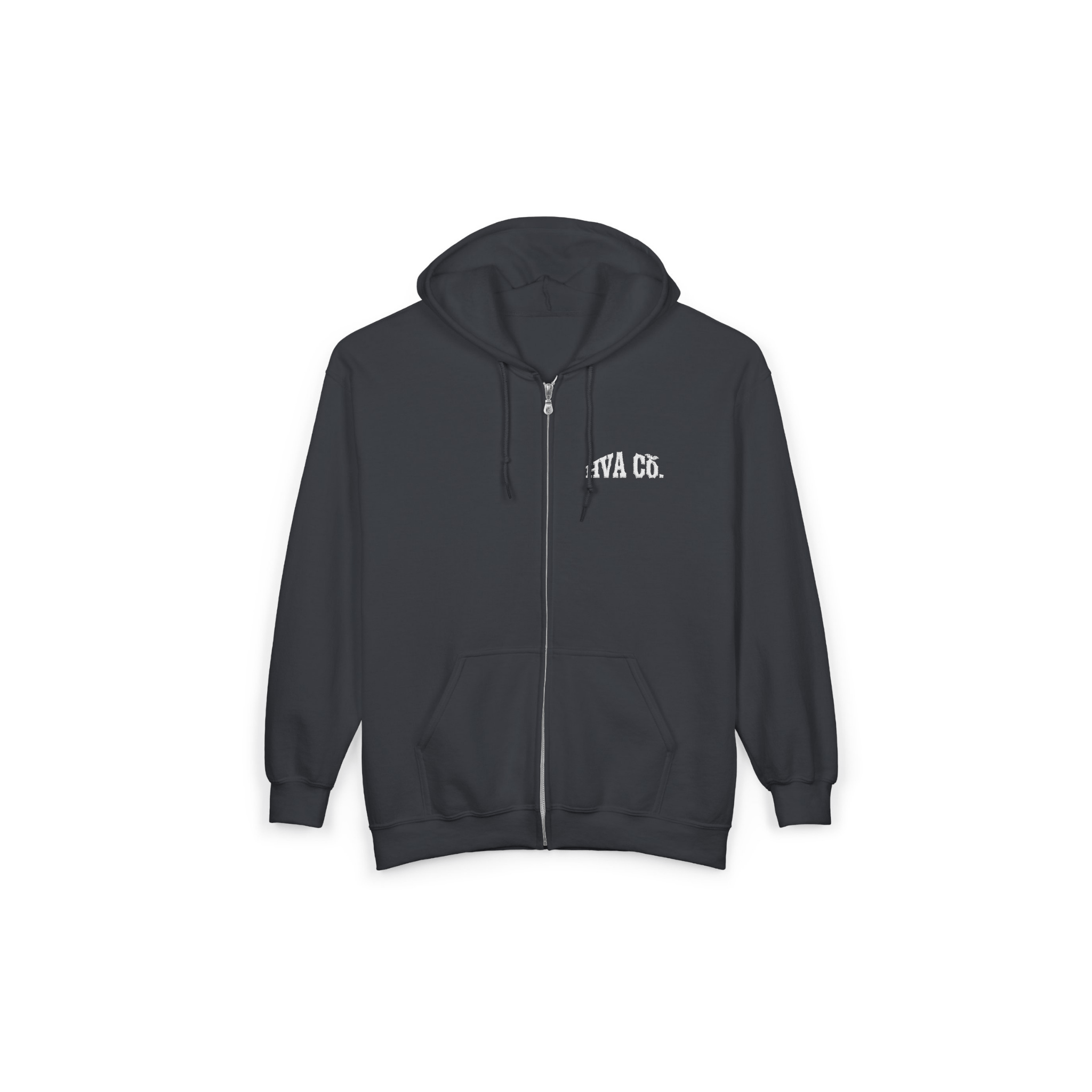 Printify Hoodie S / Gris foncé Veste zip à capuche HVA CO.