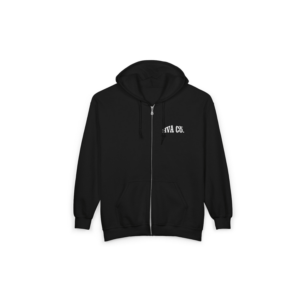 Printify Hoodie S / Noir Veste zip à capuche HVA CO.