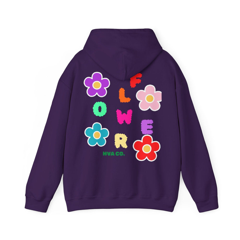 Printify Hoodie Violet / S Hoodie FLOWER