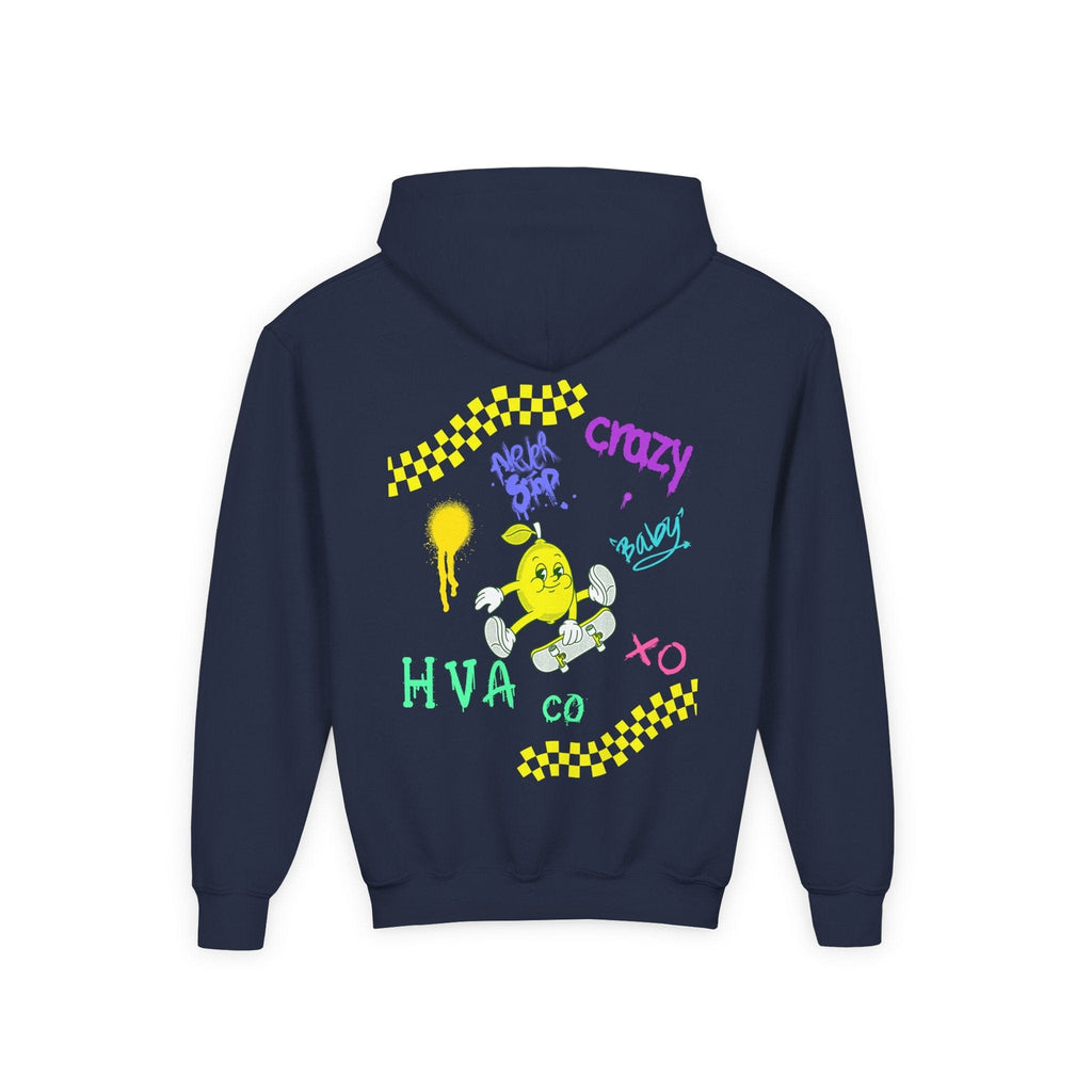 Printify Kids clothes Bleu Marine / S Hoodie kids LEMON SKATER