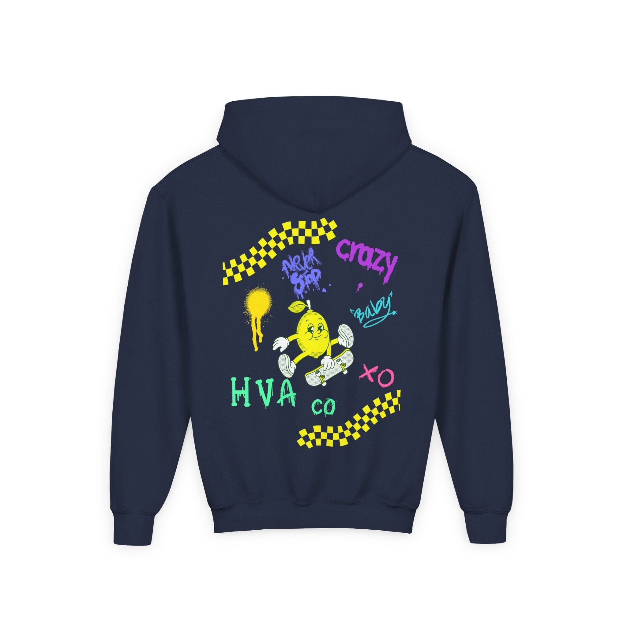 Printify Kids clothes Bleu Marine / S Hoodie kids LEMON SKATER