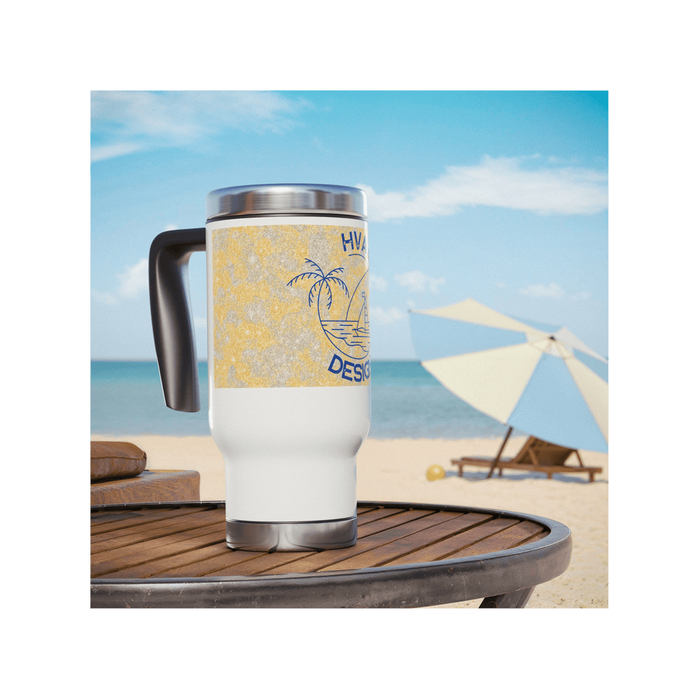 Printify Mug 400ml Gourde inox isotherme BEACH