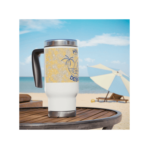Printify Mug 400ml Gourde inox isotherme BEACH