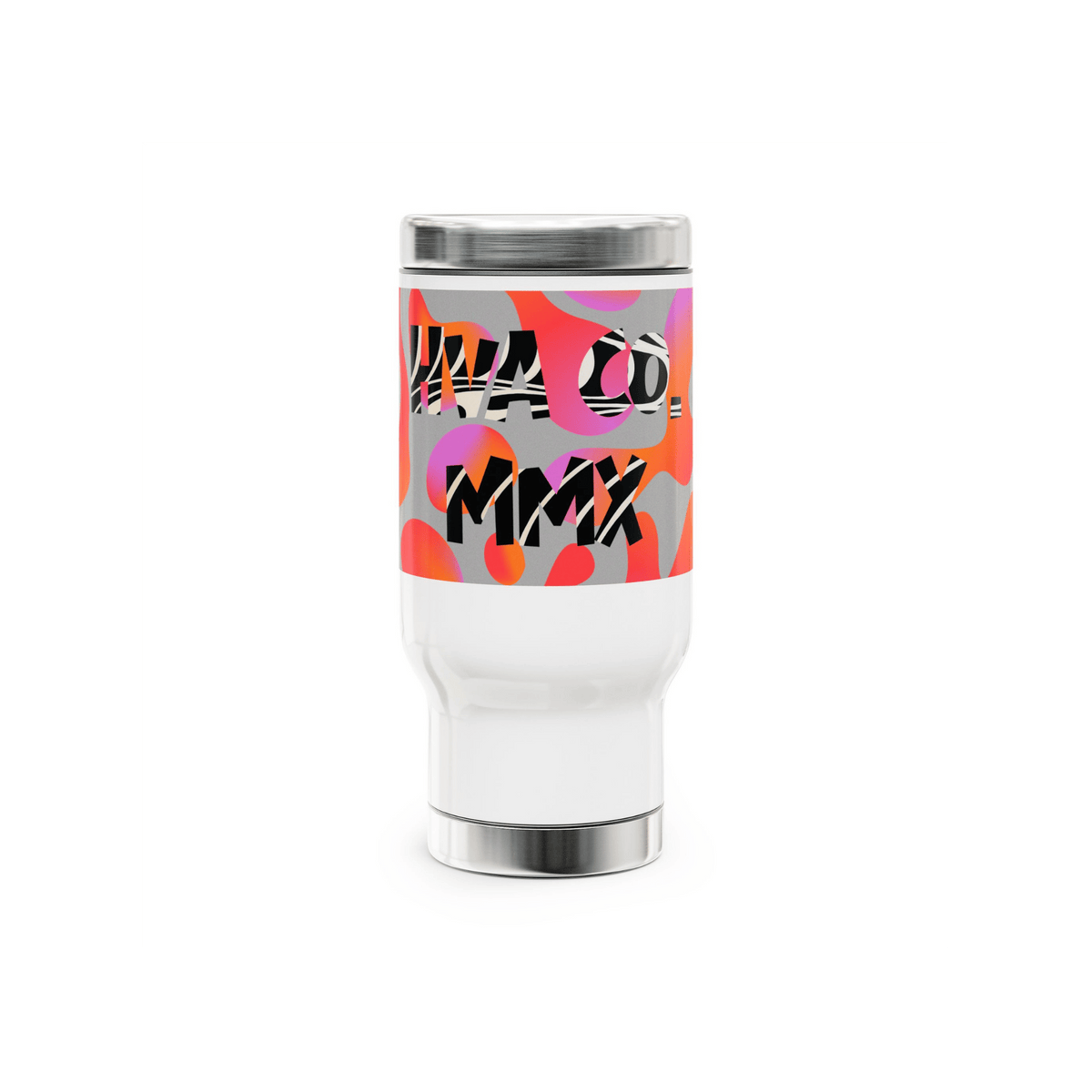 Printify Mug 400ml Gourde inox isotherme NEON