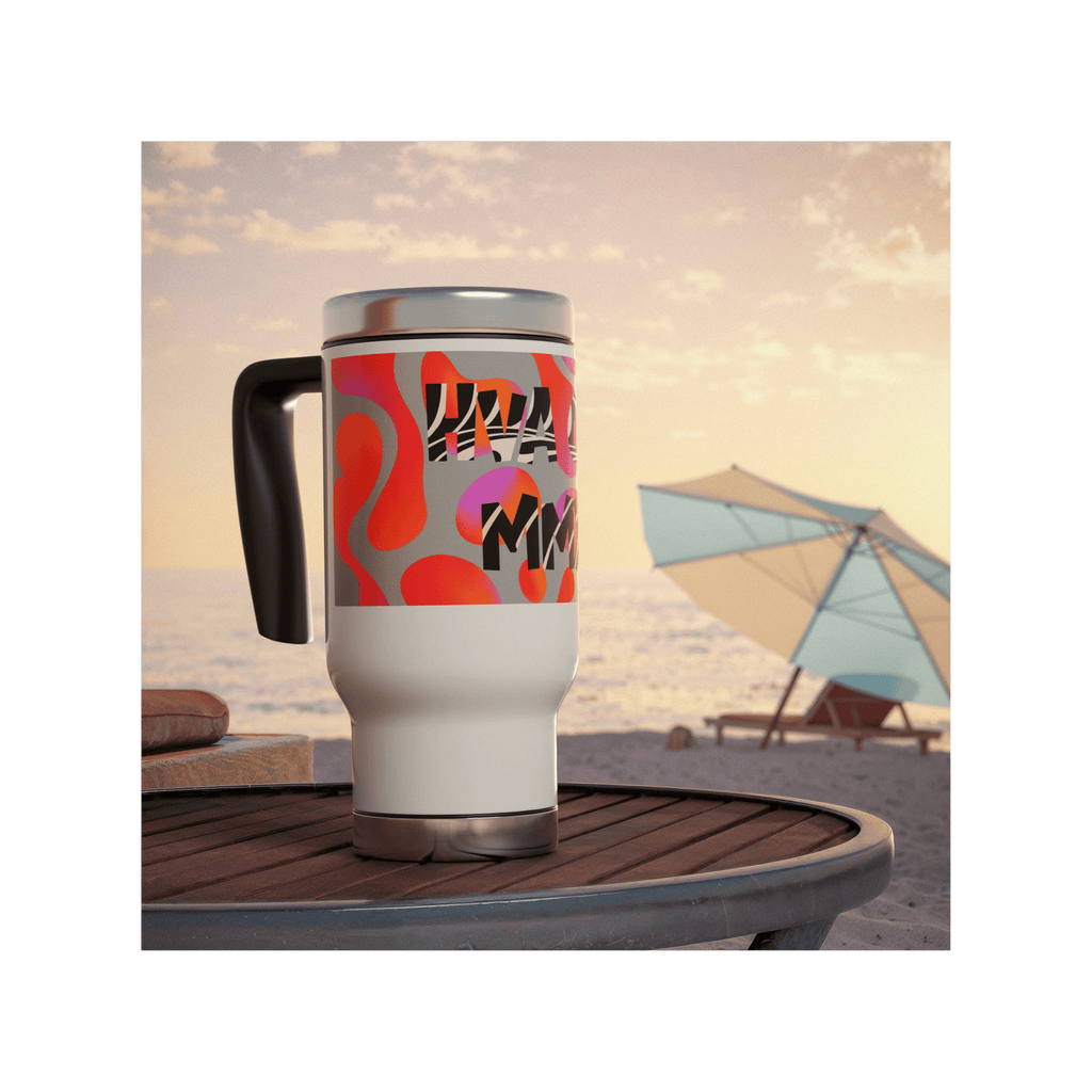 Printify Mug 400ml Gourde inox isotherme NEON