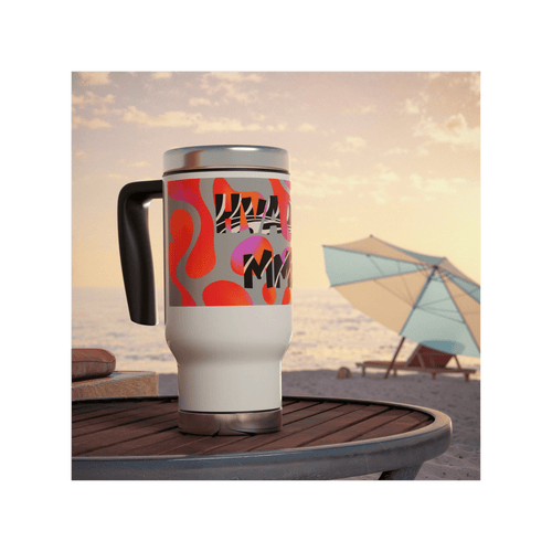 Printify Mug 400ml Gourde inox isotherme NEON