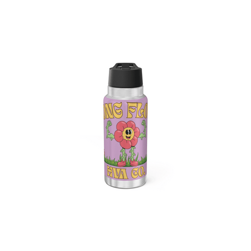 Printify Mug 950ml Gourde à paille inox FLOWER