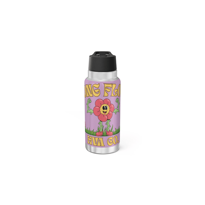 Printify Mug 950ml Gourde à paille inox FLOWER