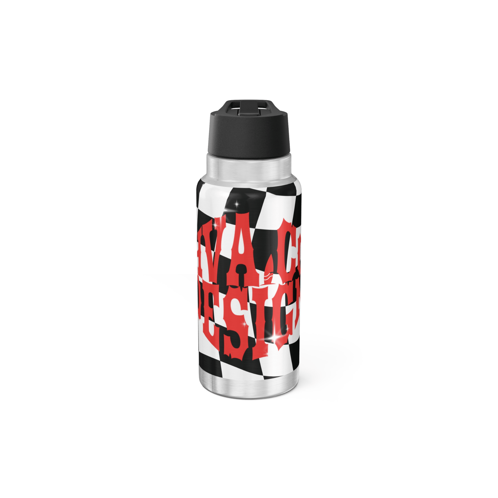Printify Mug 950ml Gourde à paille inox TRAMP