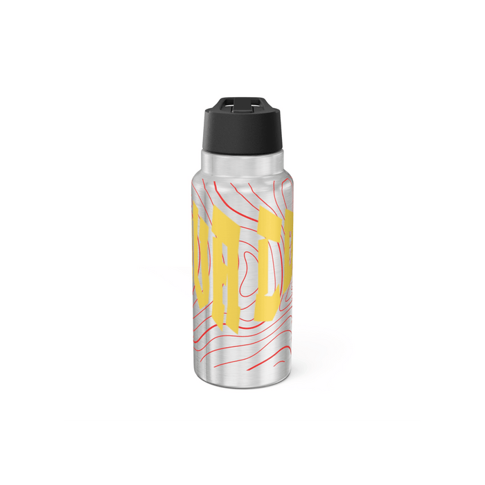 Printify Mug 950ml Gourde à paille inox YELLOW GATOR
