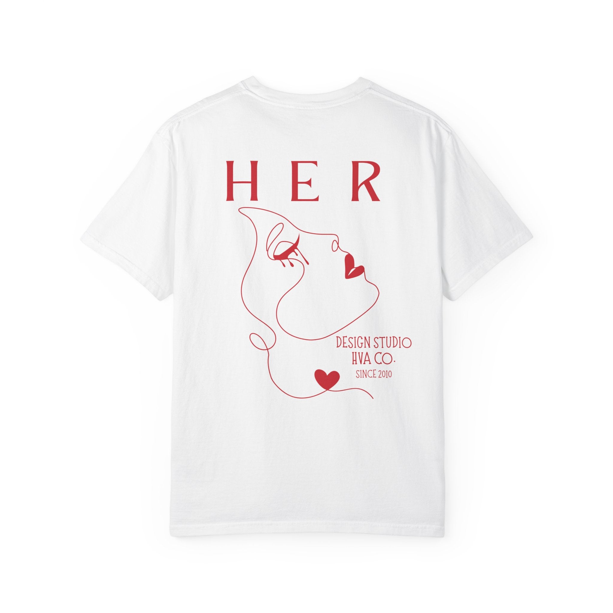 Printify T-Shirt Blanc / S T-shirt coton HER