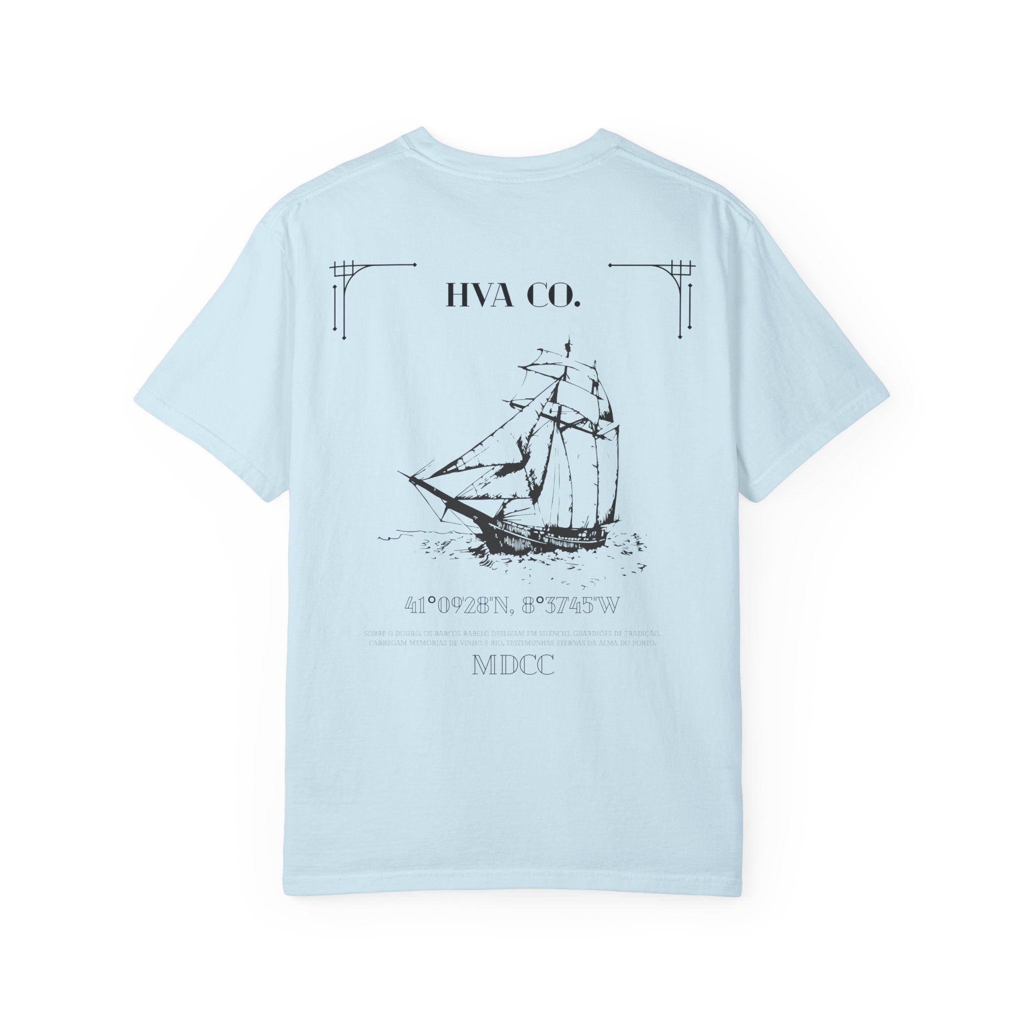 Printify T-Shirt Bleu Ciel / S T-shirt coton CARAVELA